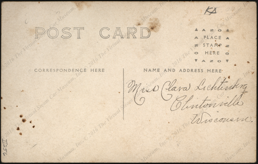 Badger, Four Wheel Drive Corporation, Real Photo Post Card, Gasoline Powered Vehicle pulling huge load,  reverse